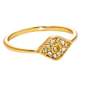 Park Lane Size 6 Namaste Gold CZ Ring